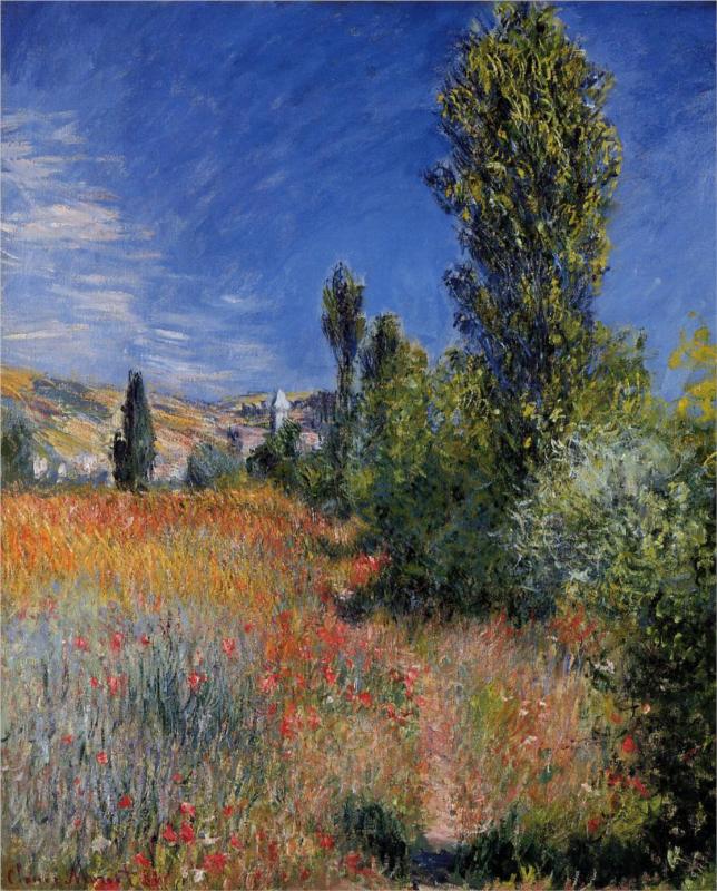 Landscape on the Ile Saint-Martin - Claude Monet Paintings